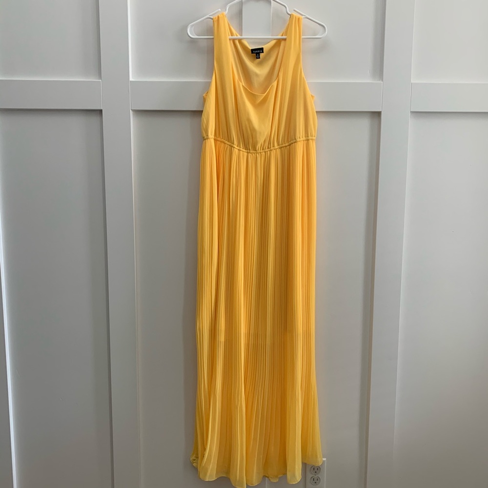 Yellow maxi dress